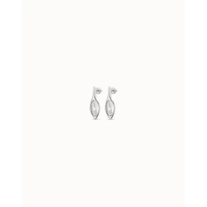 Spring White Faceted Crystal Earrings Unode50 Jewelry And Accessories