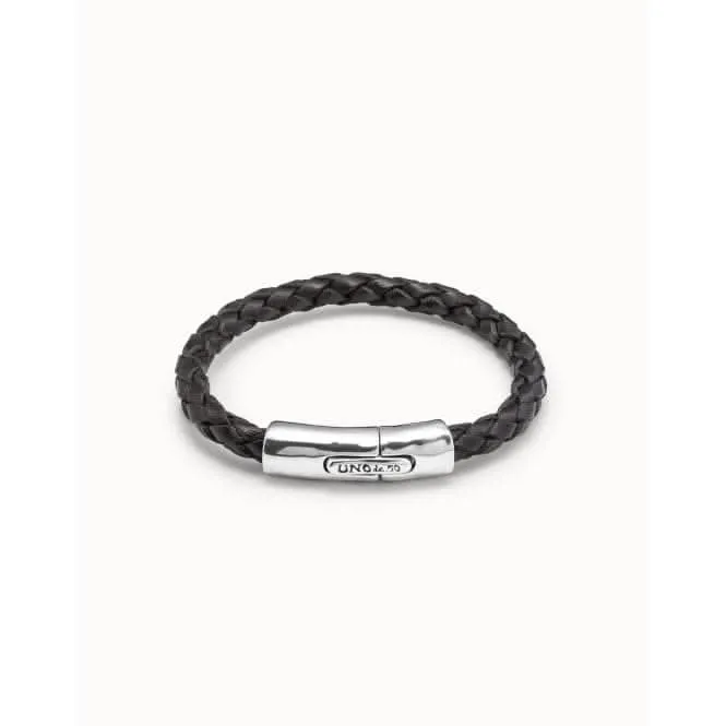 Stable Silver Leather Bracelet Unode50 Jewelry And Accessories