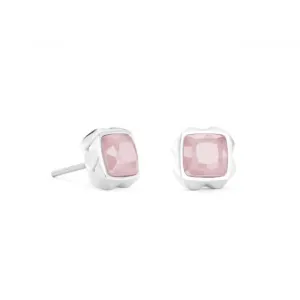 Stainless Steel Rose Silver Ear Studs 1200/21-1917 Coeur De Lion Jewellery