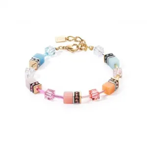 Swarovski Crystal Aqua Apricot Bracelet 2838/30-2028 Coeur De Lion Jewellery