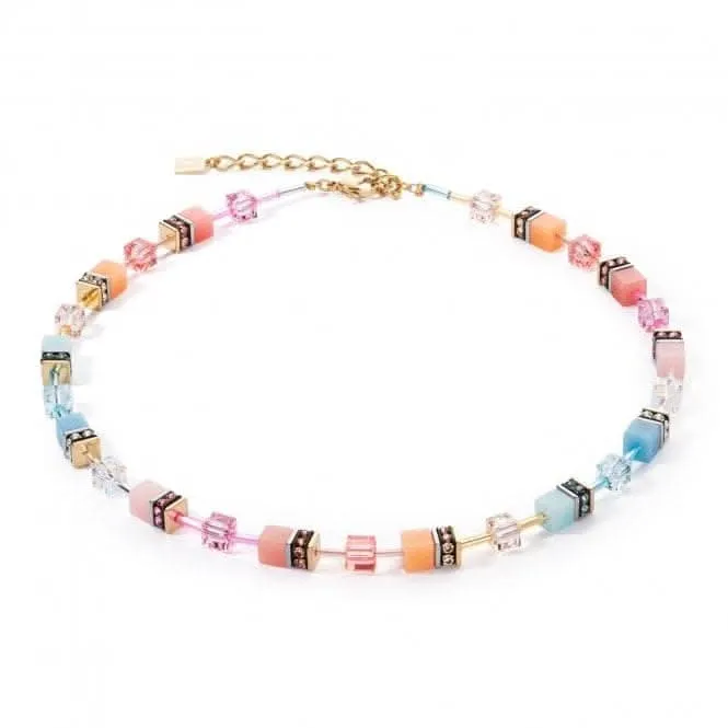 Swarovski Crystal Aqua Apricot Necklace 2838/10-2028 Coeur De Lion Jewellery