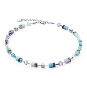 Swarovski Crystal Aqua Lilac Necklace 2838/10-2026 Coeur De Lion Jewellery