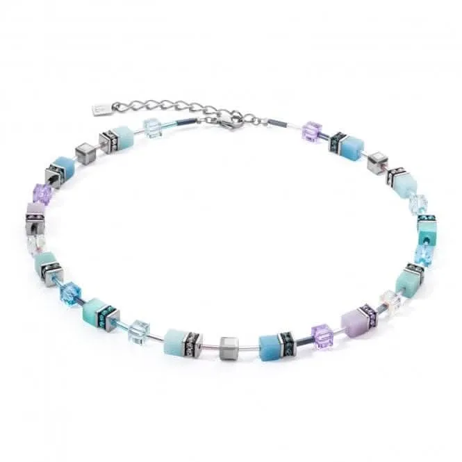 Swarovski Crystal Aqua Lilac Necklace 2838/10-2026 Coeur De Lion Jewellery