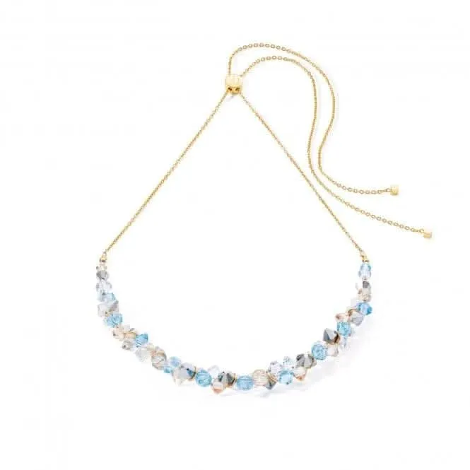 Swarovski Crystal Aqua Necklace 4639/10-2000 Coeur De Lion Jewellery