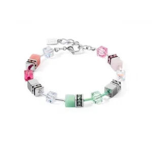Swarovski Crystal Green Pink Bracelet 4023/30-0504 Coeur De Lion Jewellery