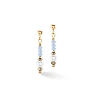 Swarovski Crystal Light Blue Ear Studs 4434/21-0720 Coeur De Lion Jewellery