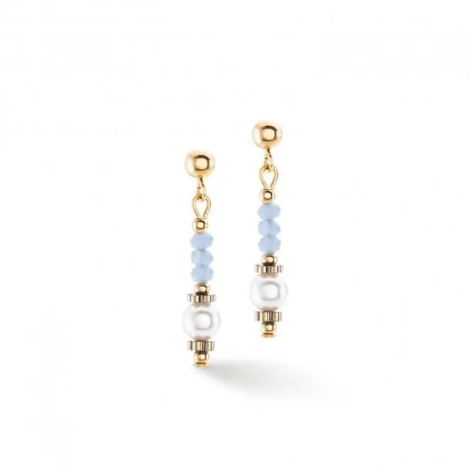 Swarovski Crystal Light Blue Ear Studs 4434/21-0720 Coeur De Lion Jewellery