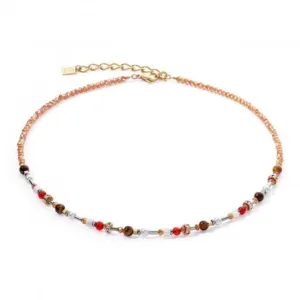 Swarovski Crystal Orange Necklace 4352/10-0200 Coeur De Lion Jewellery