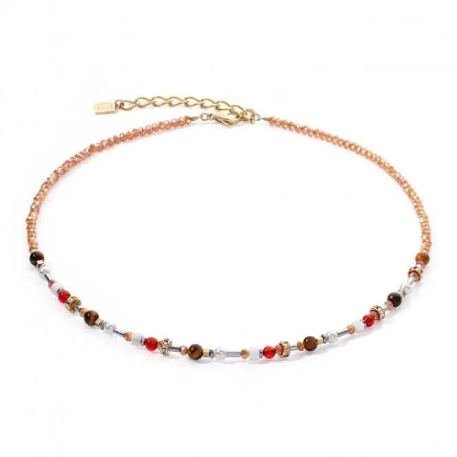 Swarovski Crystal Orange Necklace 4352/10-0200 Coeur De Lion Jewellery