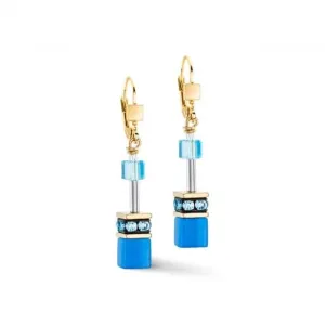Swarovski Crystal Turquoise Earrings 4020/20-0600 Coeur De Lion Jewellery
