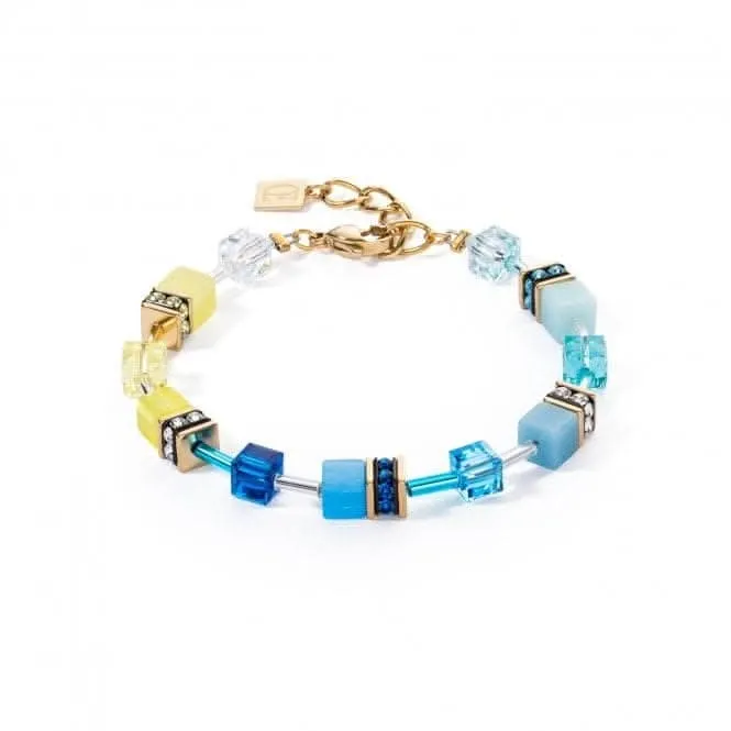 Swarovski Crystal Turquoise Yellow Bracelet 2838/30-0601 Coeur De Lion Jewellery