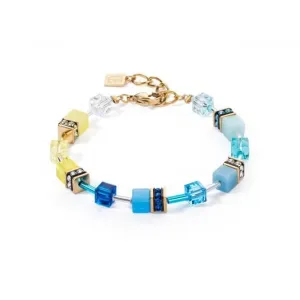 Swarovski Crystal Turquoise Yellow Bracelet 2838/30-0601 Coeur De Lion Jewellery