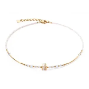 Swarovski Crystal White Gold Necklace 4355/10-1416 Coeur De Lion Jewellery