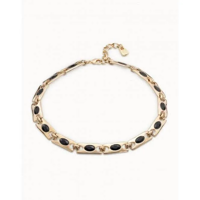 The Crown Black Faceted Crystal Necklace Unode50 Jewelry And Accessories