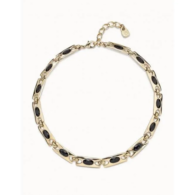 The Crown Black Faceted Crystal Necklace Unode50 Jewelry And Accessories