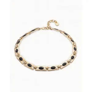 The Crown Black Faceted Crystal Necklace Unode50 Jewelry And Accessories