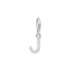 Thomas Sabo Sterling Silver Charmista CZ Letter "J" Charm Sterling Silver	Jewelry