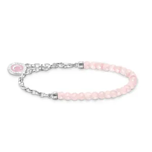 Thomas Sabo Sterling Silver Charmista Rose Quartz 10-13cm Bracelet Sterling Silver	Jewelry