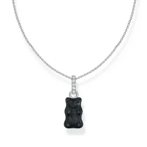 Thomas Sabo Sterling Silver Haribo Black Bear Pendant On 40-45cm Chain Sterling Silver	Jewelry