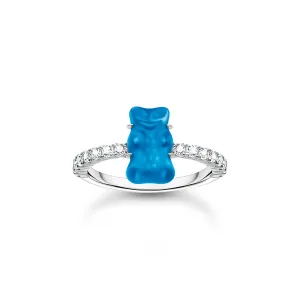 Thomas Sabo Sterling Silver Haribo Cubic Zirconia Blueberry Blue Bear Ring Sterling Silver	Jewelry