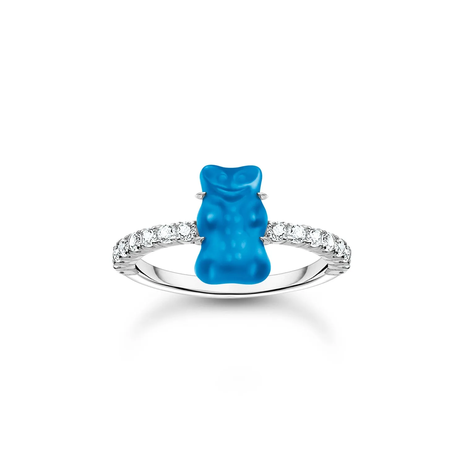 Thomas Sabo Sterling Silver Haribo Cubic Zirconia Blueberry Blue Bear Ring Sterling Silver	Jewelry