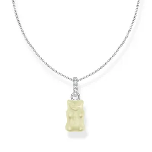Thomas Sabo Sterling Silver Haribo Pineapple White Bear Pendant On 40-5cm Chain Sterling Silver	Jewelry