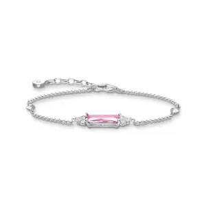 Thomas Sabo Sterling Silver Heritage Pink CZ 16-19cm Bracelet Sterling Silver	Jewelry