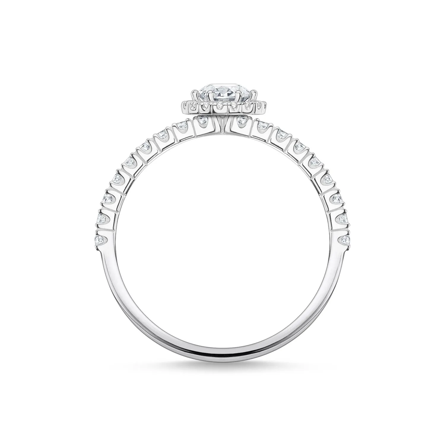 Thomas Sabo Womens Rings Ring White Stones