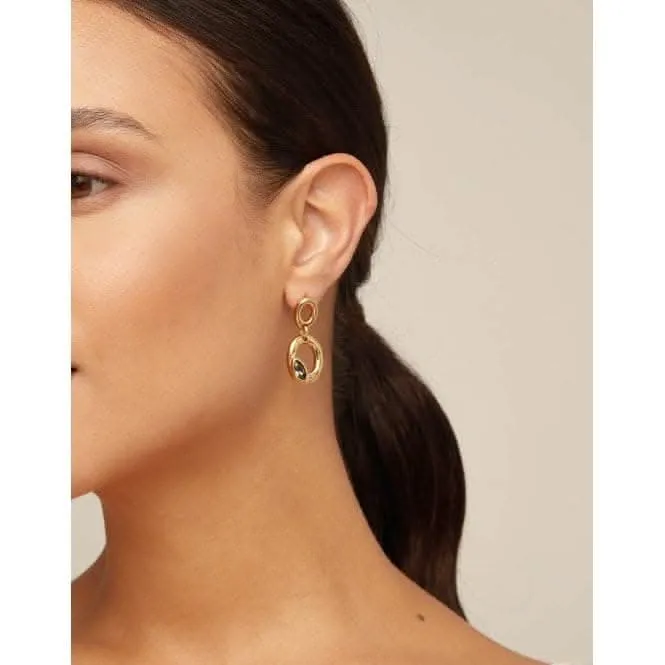 Together Black Metal Faceted Crystal Earrings Unode50 Jewelry And Accessories