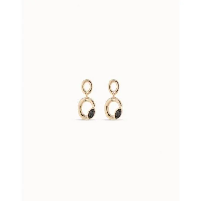 Together Black Metal Faceted Crystal Earrings Unode50 Jewelry And Accessories
