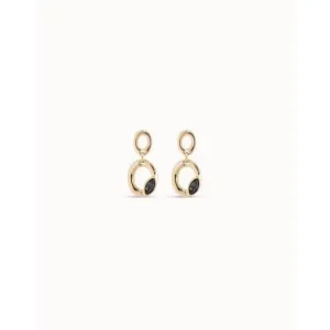 Together Black Metal Faceted Crystal Earrings Unode50 Jewelry And Accessories