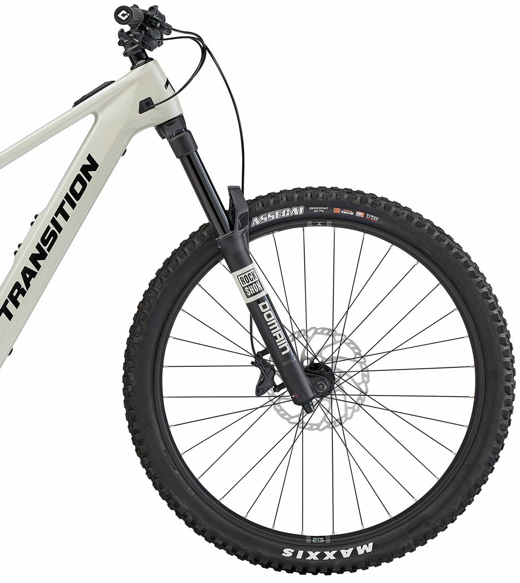 Transition Regulator CX Carbon Full Suspension Electric Mountain Bike 2025 - White