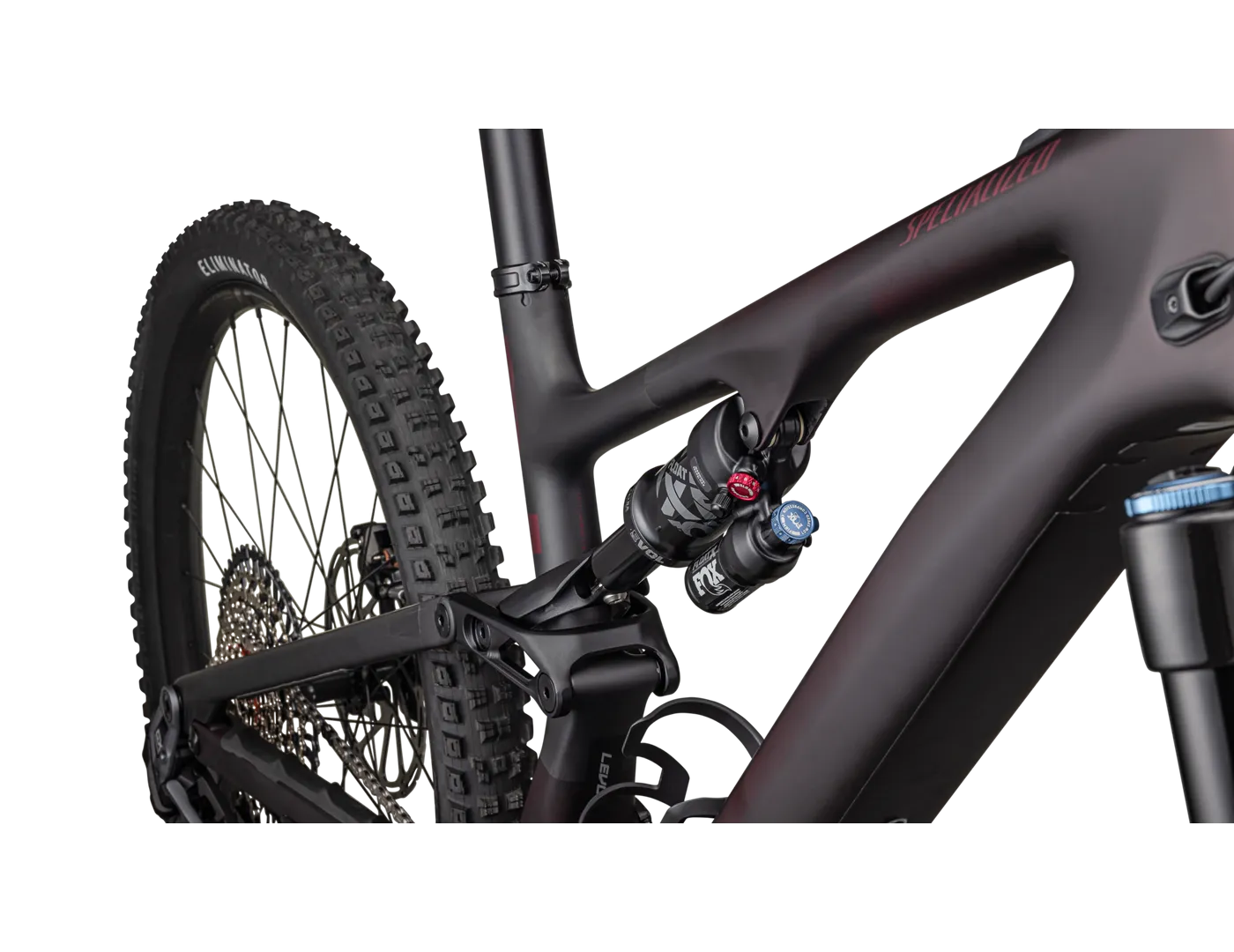 Turbo Levo SL Expert Carbon Satin Red Tint Over Carbon / Maroon / Silver Dust