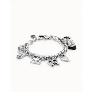 UNOde50 "Lakilov" Silver Metal Bracelet - Adjustable 16.5-20.5mm Perimeter Unode50 Jewelry And Accessories