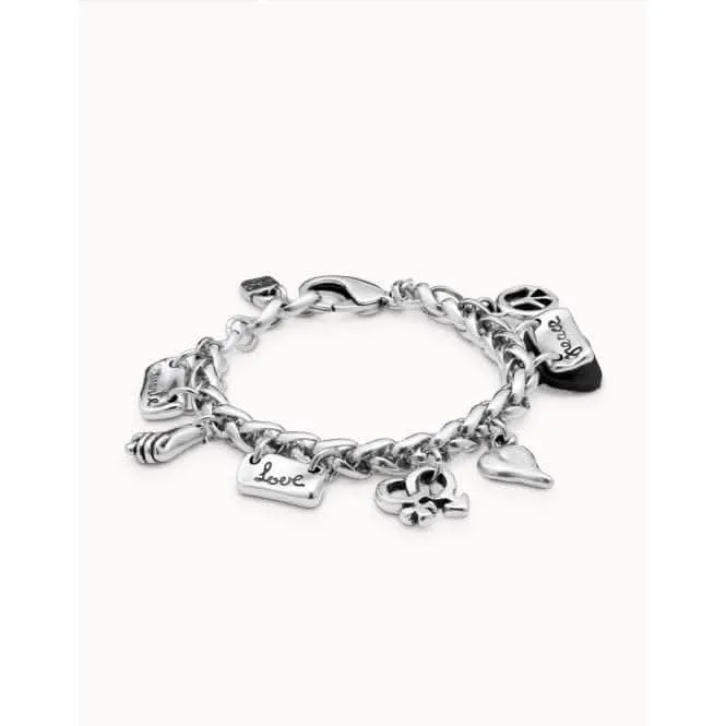 UNOde50 "Lakilov" Silver Metal Bracelet - Adjustable 16.5-20.5mm Perimeter Unode50 Jewelry And Accessories