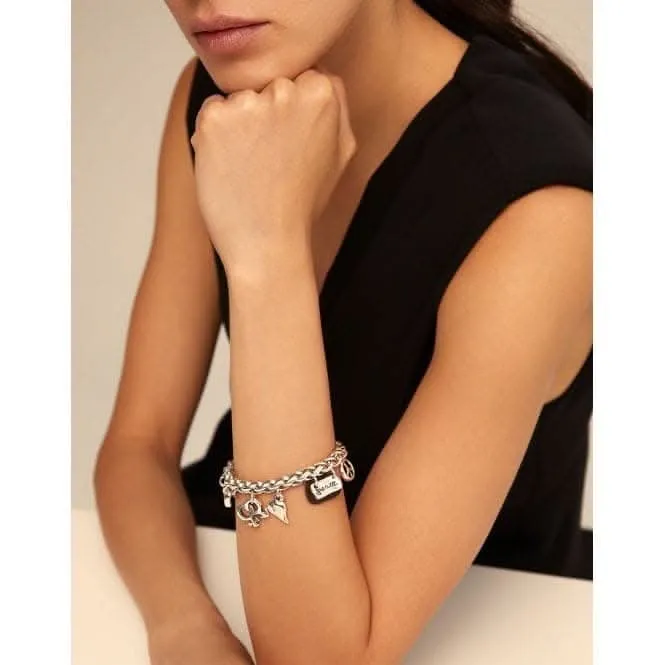 UNOde50 "Lakilov" Silver Metal Bracelet - Adjustable 16.5-20.5mm Perimeter Unode50 Jewelry And Accessories