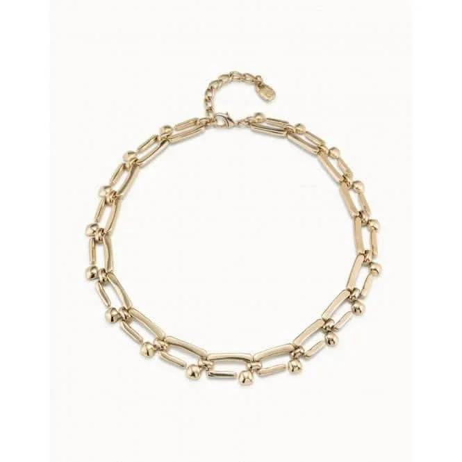 Unusual Golden Metal Necklace Unode50 Jewelry And Accessories