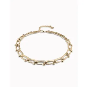 Unusual Golden Metal Necklace Unode50 Jewelry And Accessories