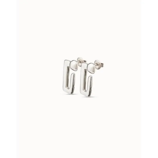 Unusual Silver Metal Earrings Unode50 Jewelry And Accessories
