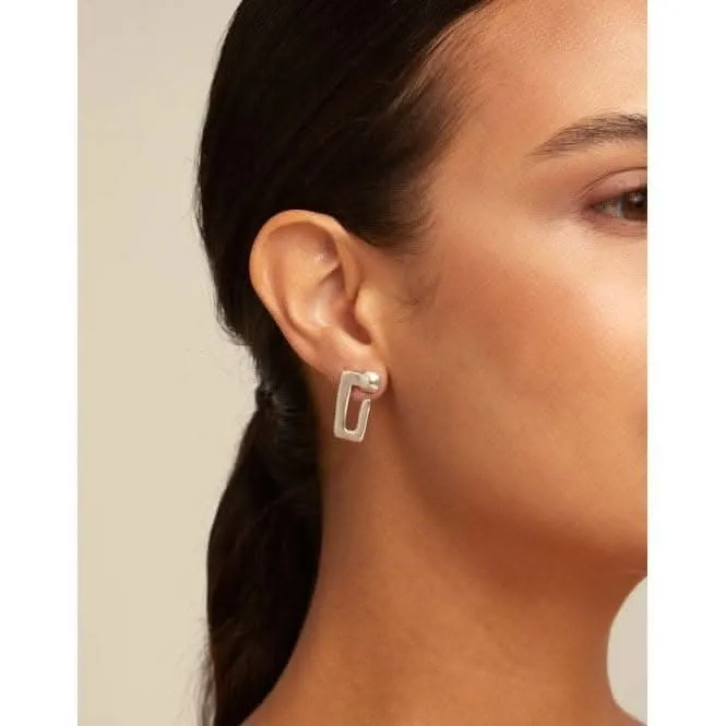 Unusual Silver Metal Earrings Unode50 Jewelry And Accessories