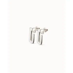 Unusual Silver Metal Earrings Unode50 Jewelry And Accessories