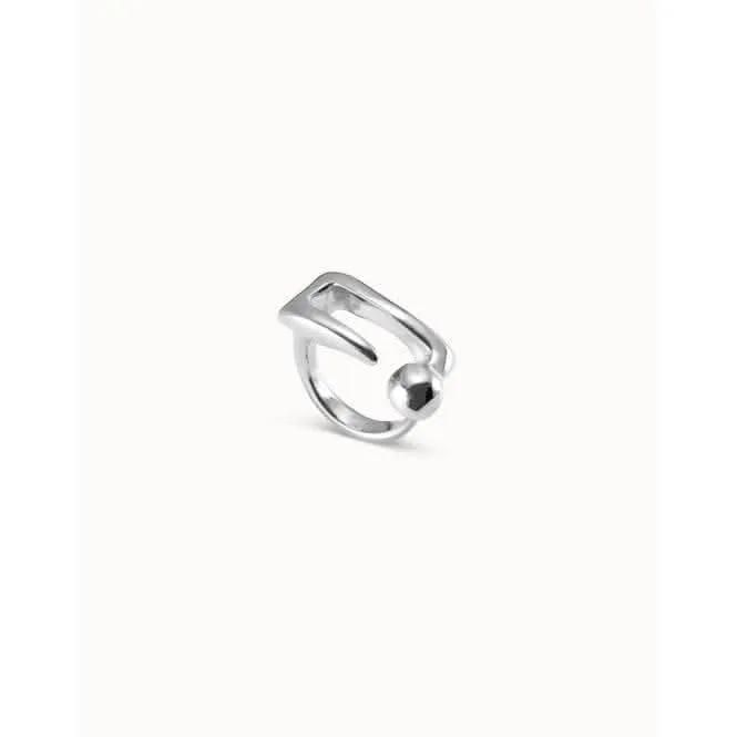 Unusual Silver Metal Ring Unode50 Jewelry And Accessories
