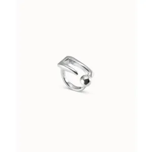 Unusual Silver Metal Ring Unode50 Jewelry And Accessories