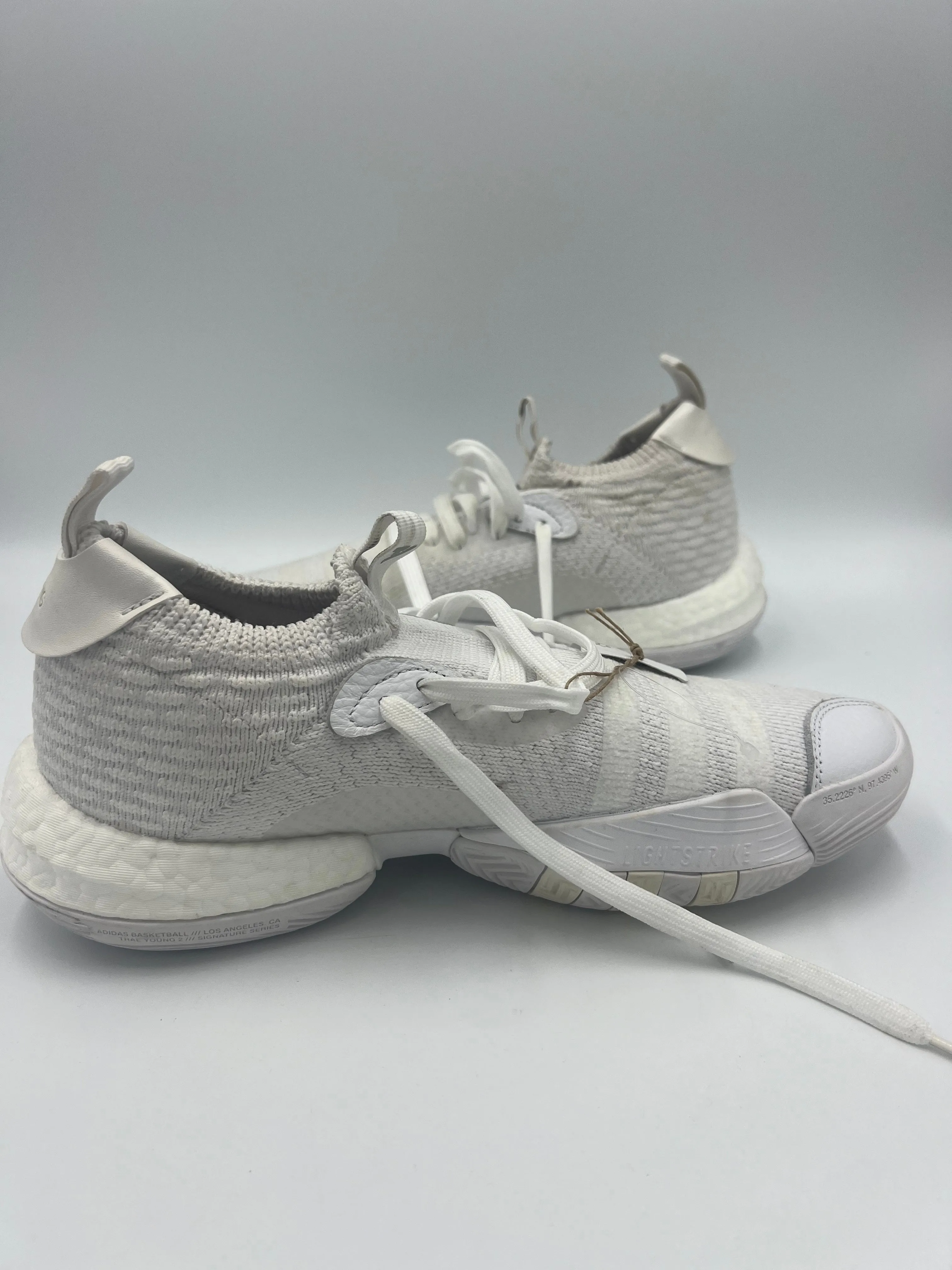 White Shoes Athletic Adidas, Size 9.5 adidas
