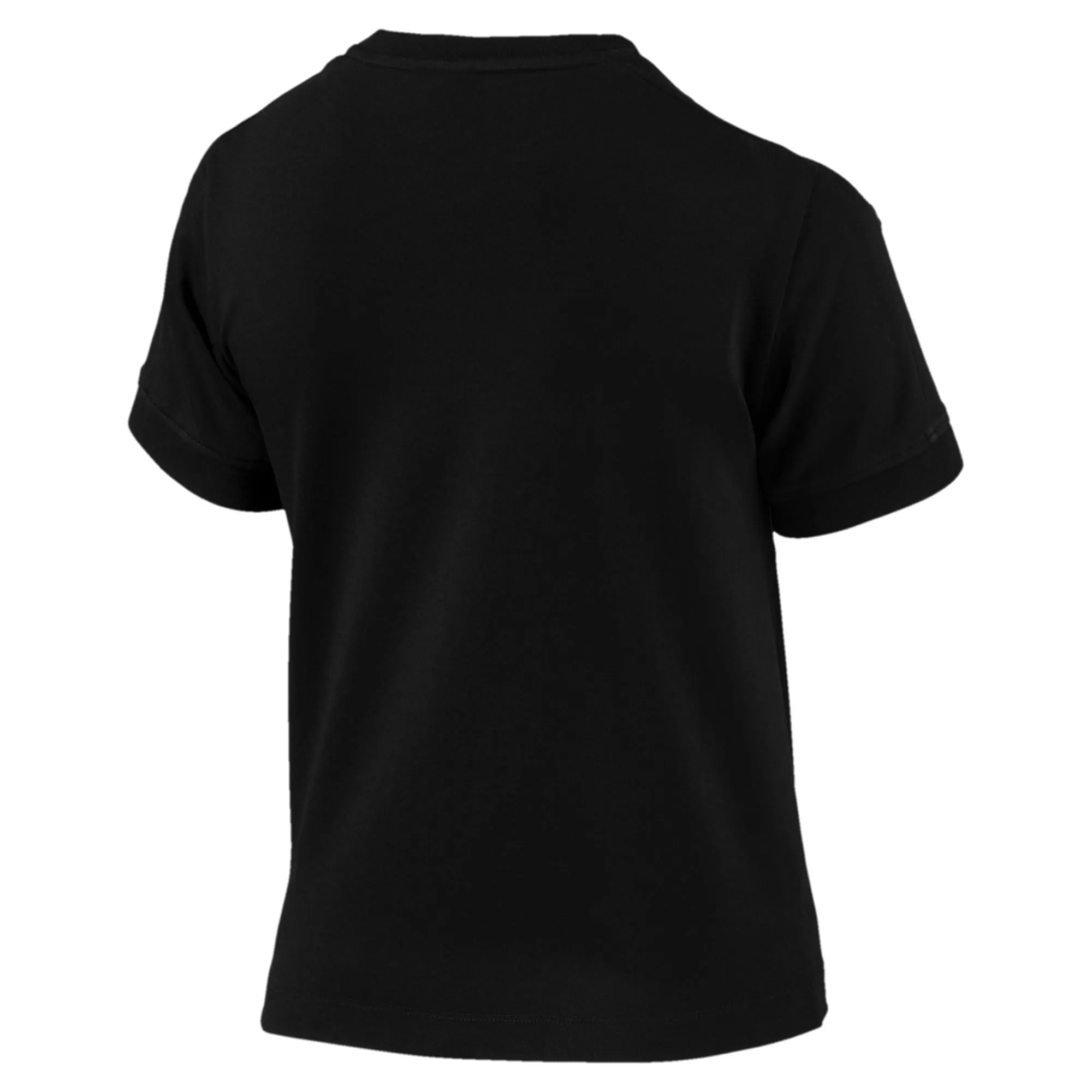 Womens Puma Classics Tight T7 Tee Shirt In Black White